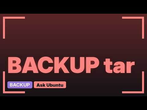 Ubuntu: How to correctly restore system from tar backup?