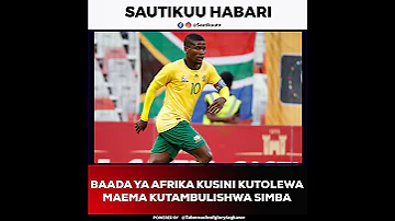 UTAMBULISHO WA NEO MAEMA SIMBA 