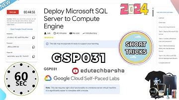 Deploy Microsoft SQL Server to Compute Engine | GSP031| August Week 1 Trivia Solutions | Arcade 2024