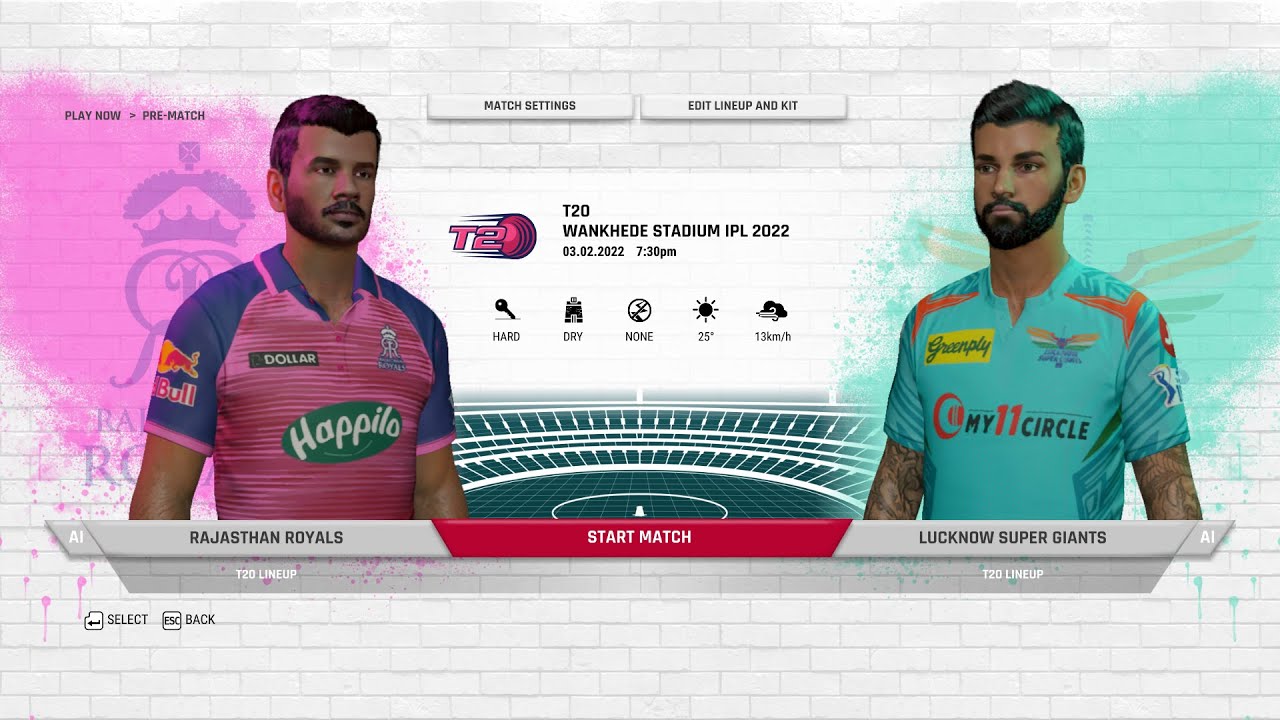 RR vs LSG 20th Match IPL 2022 prediction | RR vs LSG Full Match live | Hotstar | Cricket 22