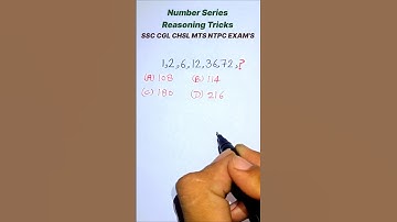 NUMBER SERIES | NUMBER ANALOGY REASONING SHORT TRICKS | SSC | NTPC | GROUP D #shorts #viralshorts