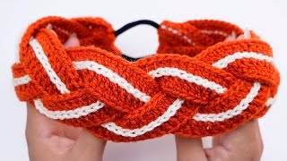 DIADEMA TRENZADA a crochet para niñas y Damas😍