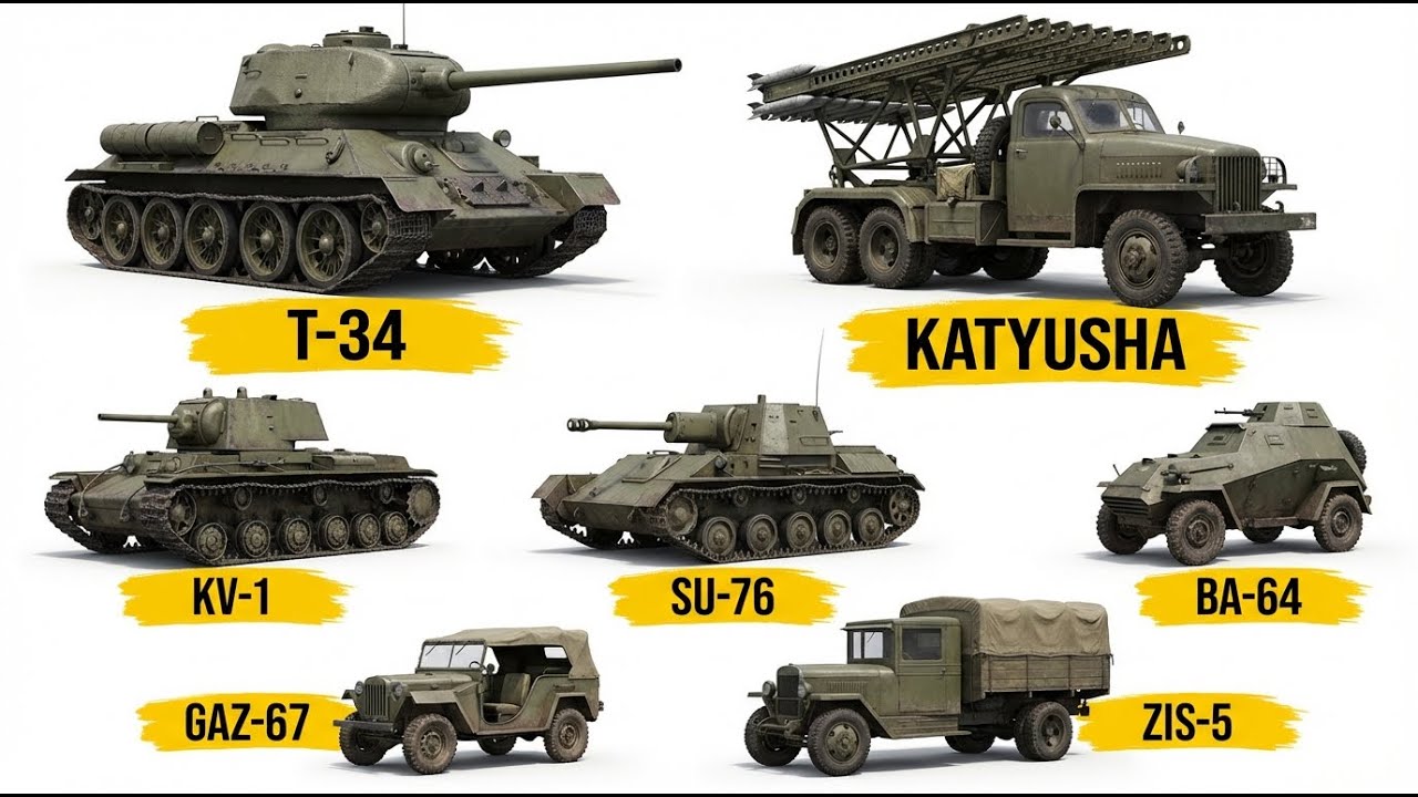 Every Vehicle Operated by the Soviet Union in WWII