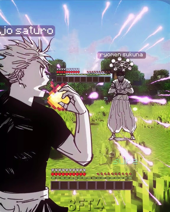 Gojo vs Sukuna In Minecraft [Minecraft X JJK] 🐐⚔️🌳| Jujutsu Kaisen manga edit