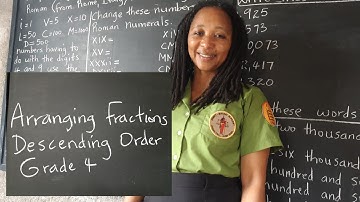 PEP Maths Fractions: How to Arrange Fractions: Descending Order. Grade 4 Mathematics Primary Exit