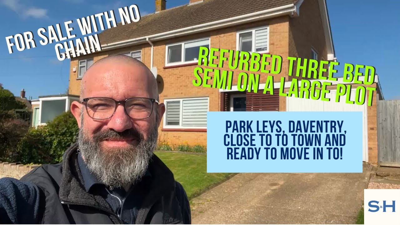 Semi Detached Home For Sale in Daventry - Park Leys - Three bed, Refurbished and Large Plot !!