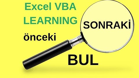 ÖNCEKİNİ BUL SONRAKİNİ BUL