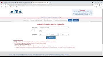 MAT 2021 August session admit card released at mat.aima.in, Get Direct Link Here