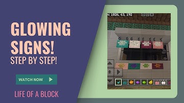 Minecraft Glowing Signs Tutorial | Easy Build Trick!