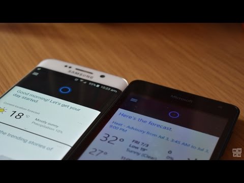 Cortana on Android VS Cortana on Windows 10 Mobile