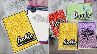 Plastic Stencils Technique: Use Stencil as as Embossing Folder - #Alinacutle® #AlinaCraft #stencils