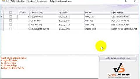 [DEVEXPRESS] Multi selected Column in Grid view 16.2