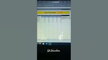 Use Sum formula in Excel | Excel practical | #education #excel #technology ♥️☺️