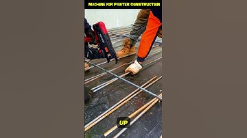 Watch Workers Use High-Tech Rebar Tying Machine for Faster Construction