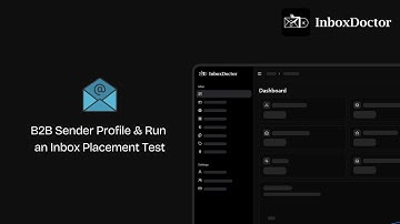 B2B Inbox Placement Test on Connected Sender Profile