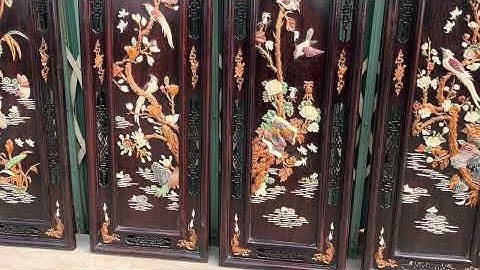 em vừa về được bức tranh gỗ trắc đẹp được khảm rất nhiều chất liệu quý hiếm, liên hệ em 0344715560