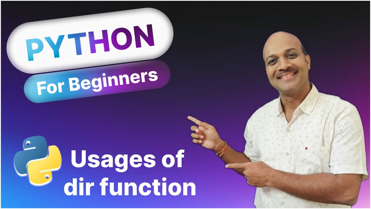Usage of dir() function | 10.Modules | Python for beginners - YouTube