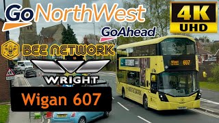 [Go North West Bus Bee Network: 607 Bolton to Wigan via Willows, Chequerbent, Daisy Hill &amp; Hindley]
