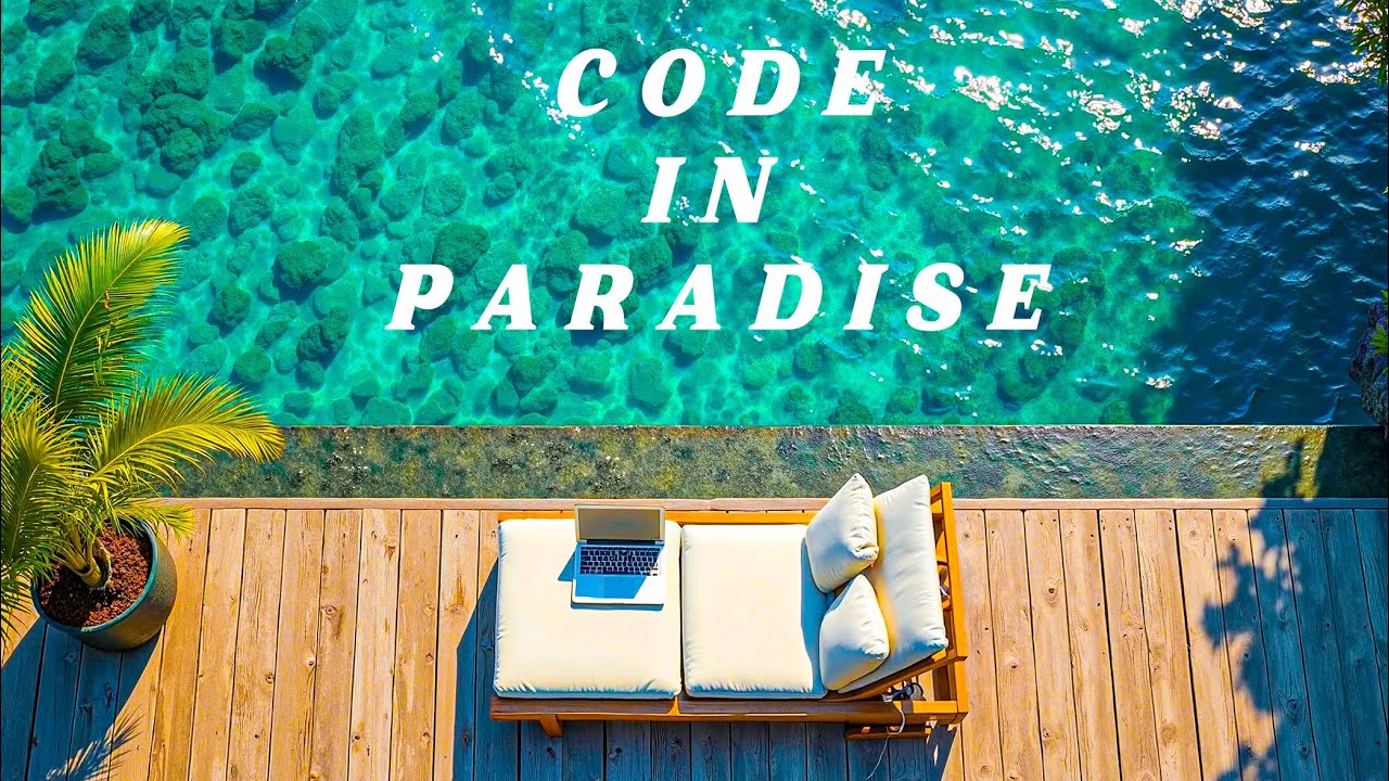 Coding on a Tropical Deck 🌴 | Ambient House for Deep Focus & Study | Bali Ocean Vibes (4H)