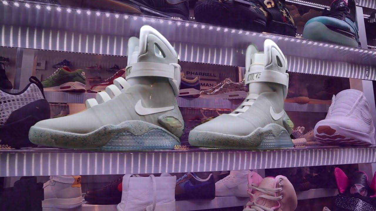 Inválido Ten cuidado Regresa Estos son los tenis más caros del mundo !Nike Mags $45,000😯!! - YouTube