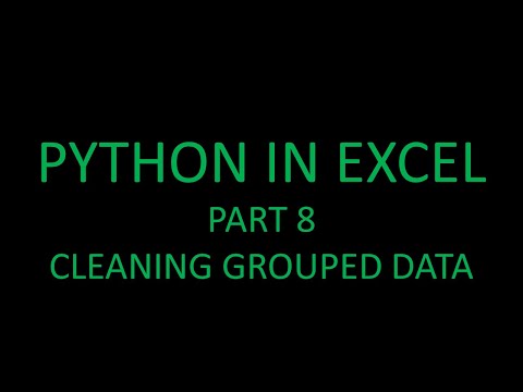 Python in Excel! Part 8 - Applying a data cleaning function to grouped data! 🐍🤩