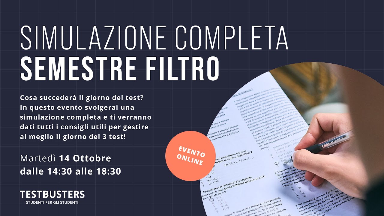 Simulazione completa - Semestre Filtro