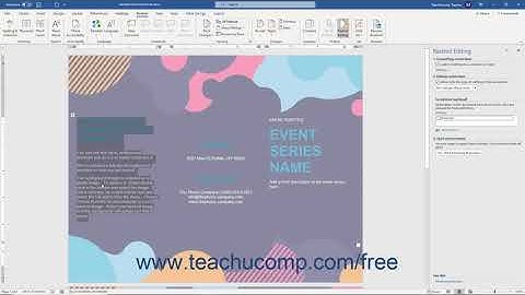 Word 2019 and 365 Tutorial Restrict Editing within a Document Microsoft Training