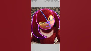 How to Draw Knuckles 💪😎♥️from Sonic the hedgehog 2 in my style ✨#knuckles #sonic #sonicthehedgehog