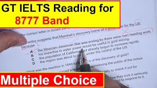 GT IELTS Reading for 8777 Band: Multiple Choice Questions by Asad Yaqub