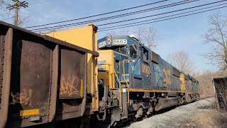 An SD40-2 And SD50-3 Pull Loaded Rail Train W015 Past Elkridge