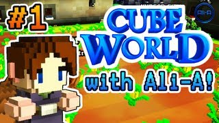 Cube World - Ali-A Plays Part #1! - "FREE PINEAPPLES!"  (Cube World Alpha Gameplay)