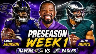 FIRST LOOK AT THE NEW ERA OF RAVENS FOOTBALL! | Ravens vs Eagles LIVE Reaction & Play by Play!