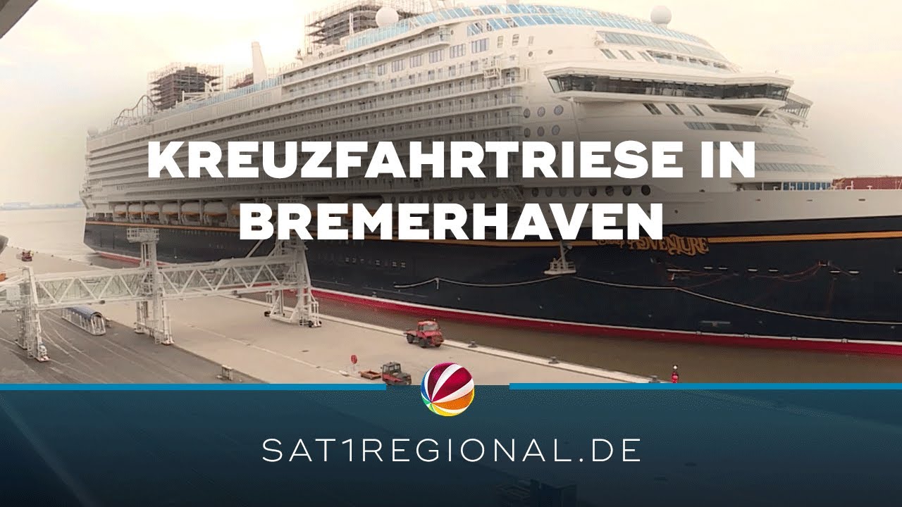 Kreuzfahrtriese „Disney Adventure“ zur Fertigstellung in Bremerhaven angelegt