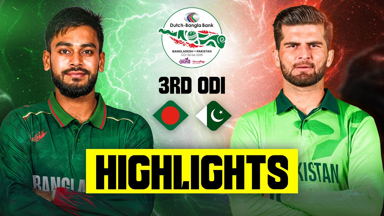 Full Match Highlights | Pakistan vs Bangladesh ODI Series | 3rd ODI ...