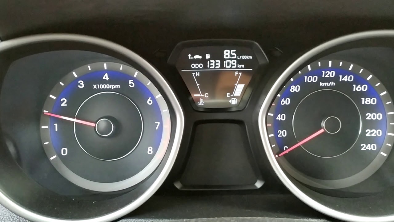 Hyundai Elantra 1.6 CVVT Cold Start YouTube