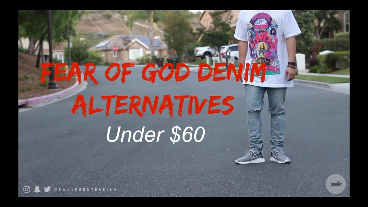Zipper Denim Jeans: Fear of God FOG Alternatives Pacsun, Hyper denim, and  H&M - YouTube