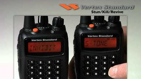 Using Stun, Kill and Revive on VX-450 radios