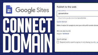 How to Connect A Custom Domain to Google Sites (2026) Full Tutorial