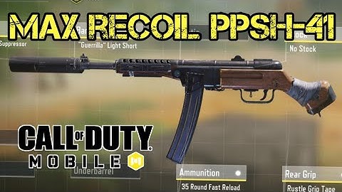Max Recoil PPSh-41 Gunsmith & Gameplay in COD Mobile | Call of Duty Mobile