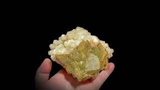 Video preview: Cream Hammer-Shaped Calcite with Siderite — Guizhou, China | Natural Mineral Specimen