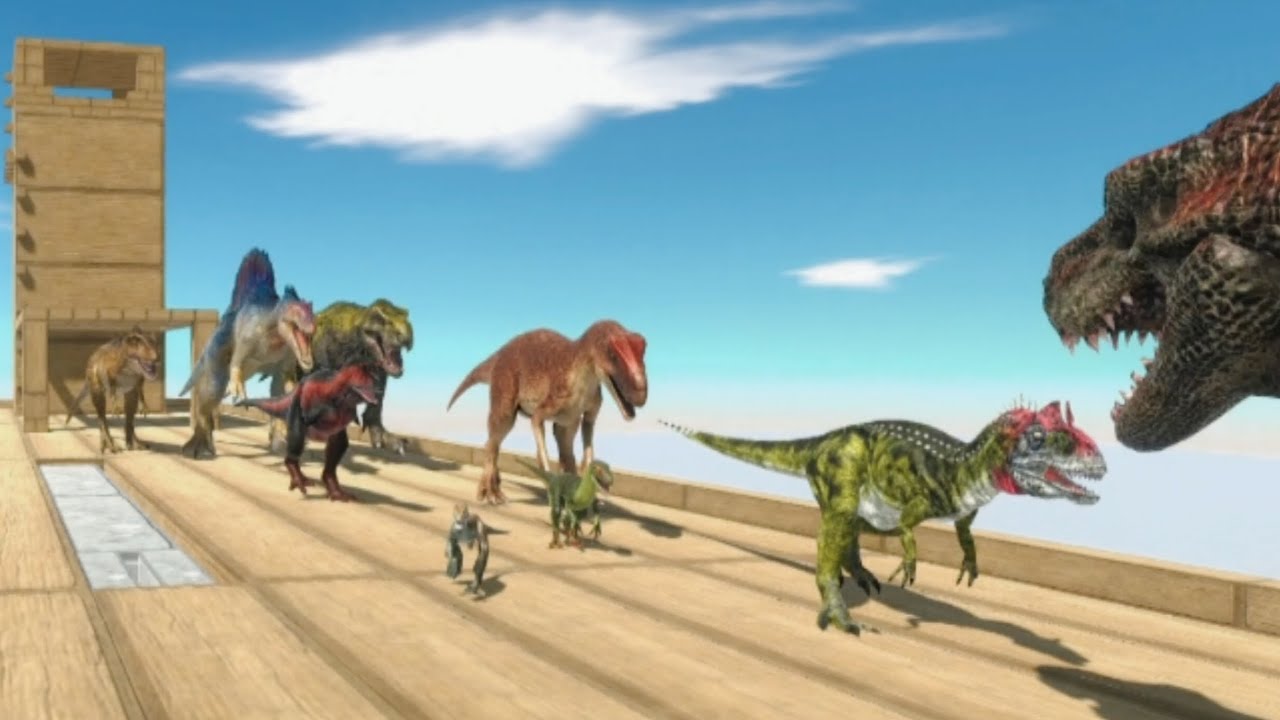 T-Rex vs all Dinosaurs | ARBS | FPS | Animal Revolt Battle Simulator 