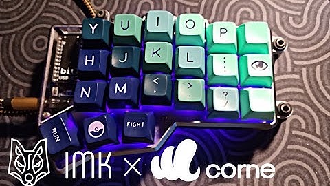 Lazy morning with an IMK Corne equipped with Durock T1