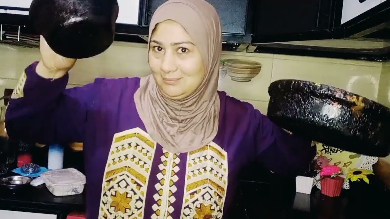 # تنضيف الالمونيوم المحروقه بجنيه وأحد هترجعي حللك جديده 👌اقسم بالله امي ما صدقت نضافه الحلل 🙄🙄