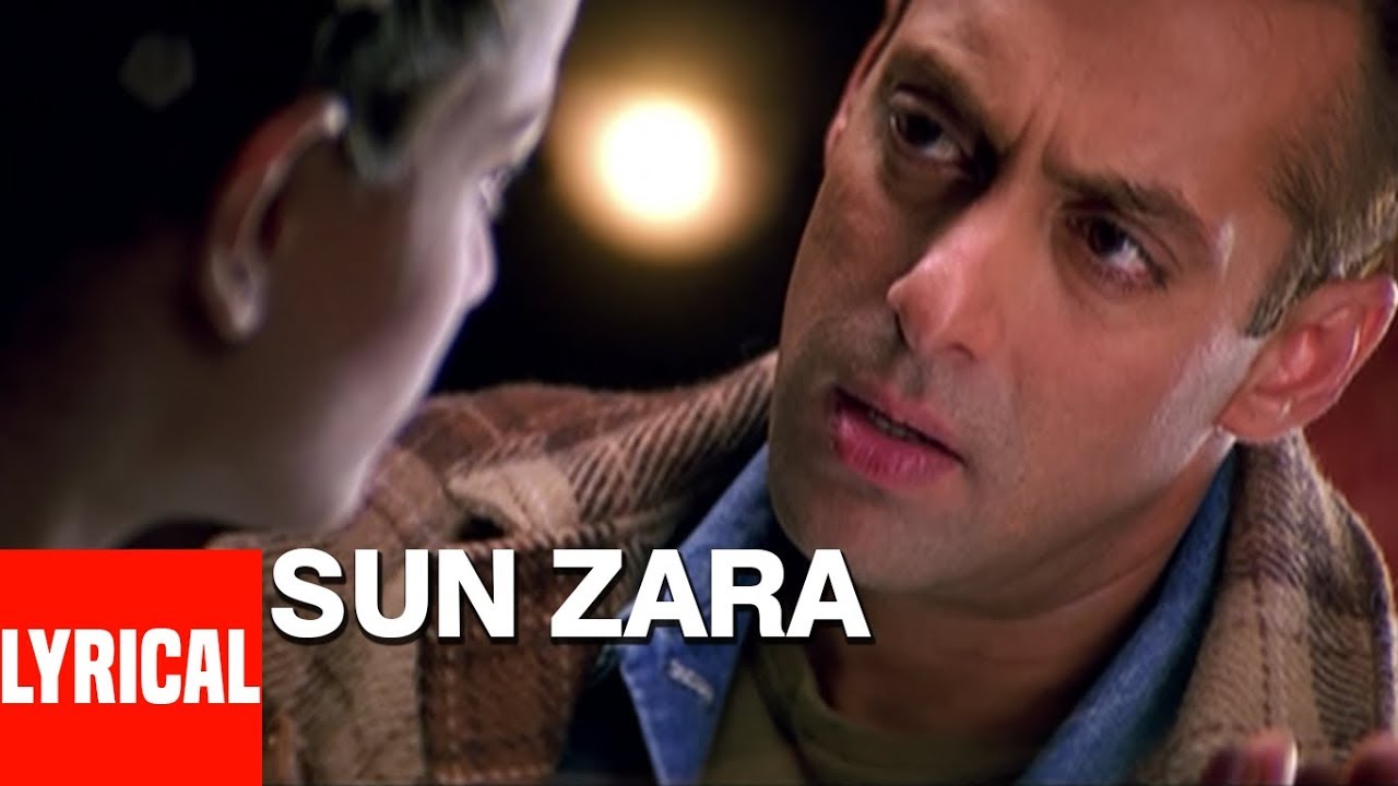 Sun Zara Lyrical Video  Lucky  Sonu nigam  Salmaan Khan Sneha Ullal