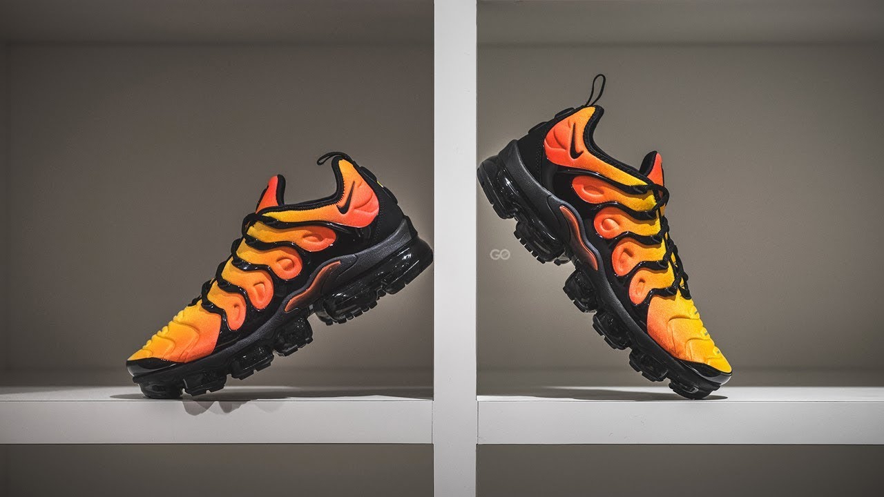 nike air vapormax plus sunset orange