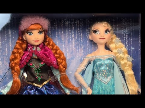 Deluxe Playline Or Collector Mattel Disney 100 Frozen Elsa And Anna Collector Dolls 