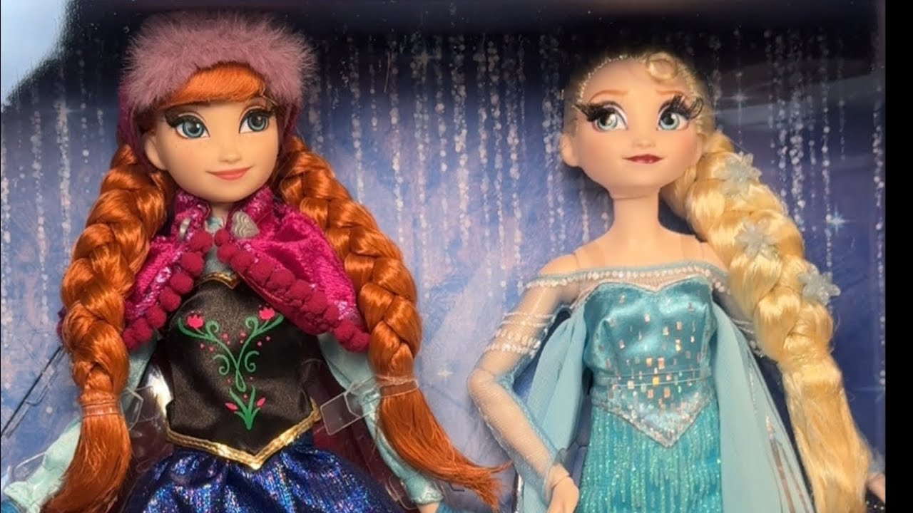 Deluxe Playline or Collector?? 😳 Mattel Disney 100 Frozen Elsa and Anna Collector Dolls