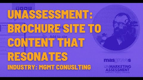 How to turn your content into a referral machine -  Masgroves UnMarketing Assessment