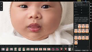 Mírame editar una foto de recién nacido en Evoto | Rápido, impecable y natural screenshot 4