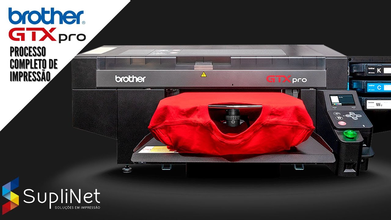 Brother GTX pro - O processo completo de uma estamparia digital - Impressão DTG